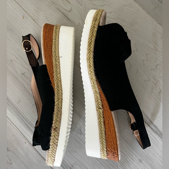 Women's black lightweight Espadrilles Size 8.5 - Picture 2 of 6